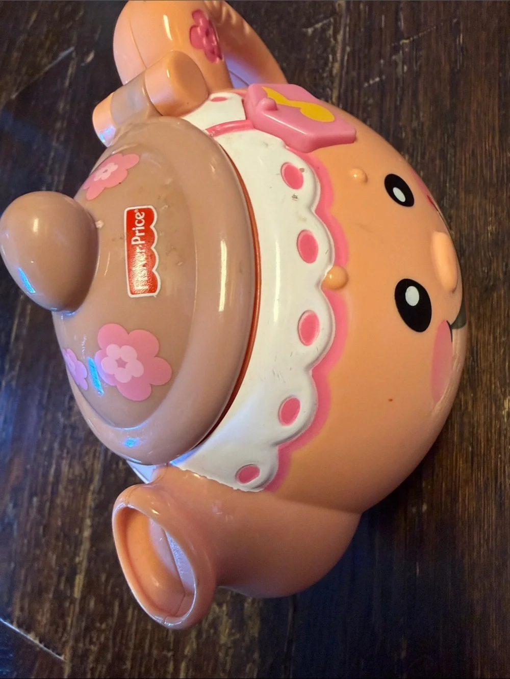 Fisher-Price Pink Smiling Tea Pot Musical Toy
